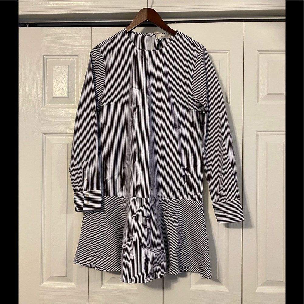 Suistudio Shirt Dress with Ruffle hem